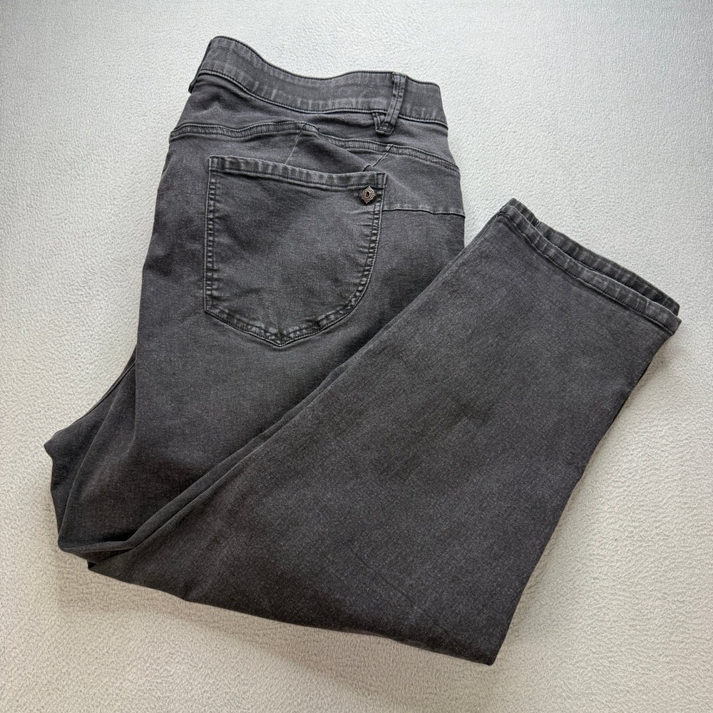 Democracy "Ab"solution Cropped Jeans 24W Black Cotton Blend Stretch Casual